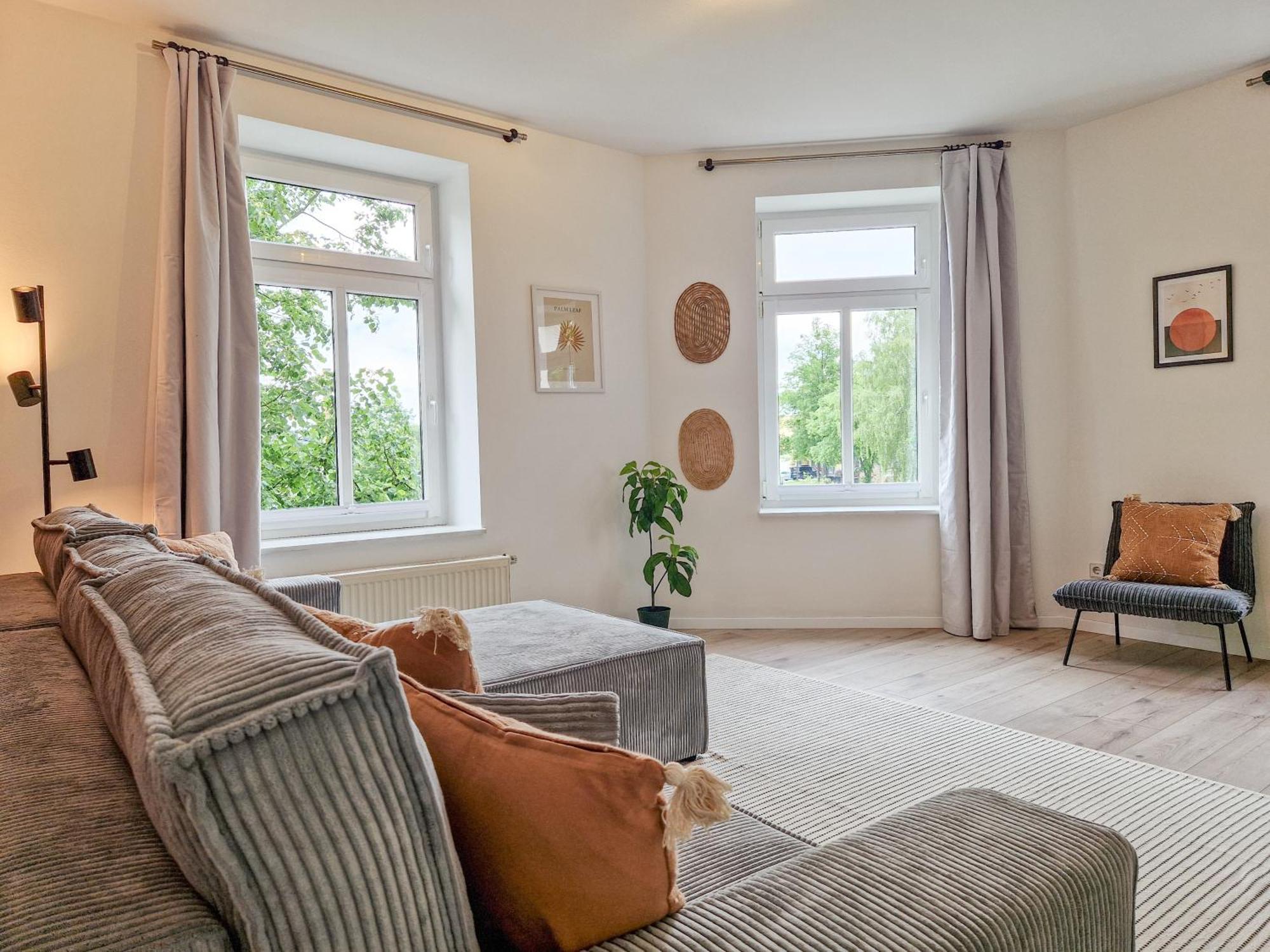Boho-Suite - Sauna, Netflix, Nespresso, Zentral, Messe Chemnitz Buitenkant foto